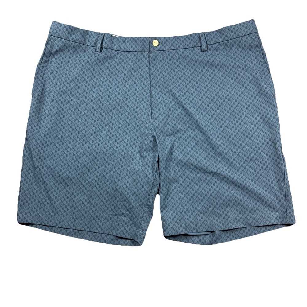 Peter Millar Golf Shorts Skulls Print‎ Men Size 42 9" Inseam Blue Performance